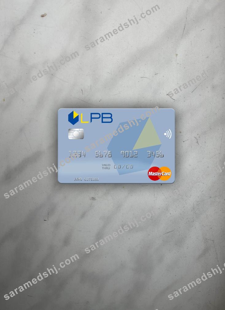 Latvia LPB Bank mastercard photolook front